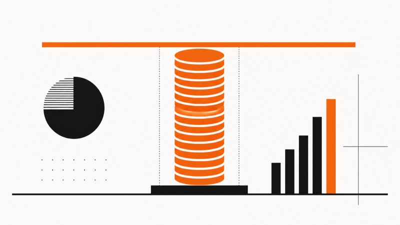 Symbolgrafik einer Kontoanzeige mit gedeckeltem Balken für ein monatliches Einzahlungslimit